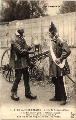 Old postcard cliff Le Gars de Falaise - Arrest of Monssieu l'Mair (1257879)