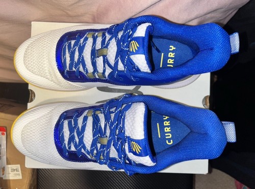 Under Armour 3Z6 Curry Basketball Shoes White/Blue - Size 10*NEW - Picture 3 of 5