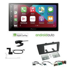 Pioneer Radio Android Auto Apple CarPlay DAB per Volvo V70 II 2000-2003 Nero
