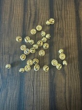 30-Piece 13mm Bronze Jingle Bell Charms Perfect for Christmas Crafts, Decoration