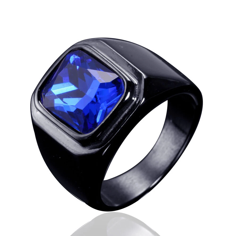 Black colour deals ring for men