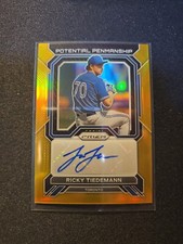 2023 Prizm Ricky Tiedemann Potential Penmanship Autograph Gold /10