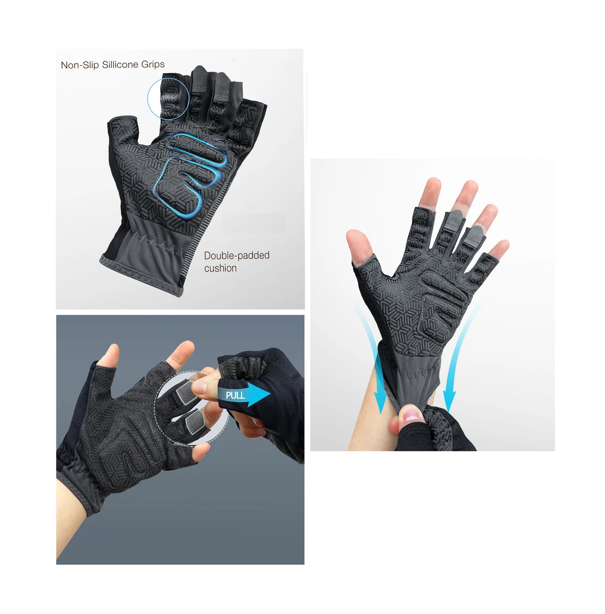 Fingerless Half Finger INCONTRO AERO Mesh Breathable Bike Cycling Gloves UNISEX 