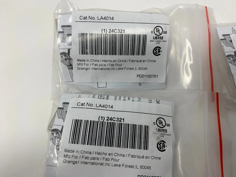 Grainger Huya 24C321 1-Hole Compression Copper Lug 4/0 AWG 1/4" Stud Lot of 3 - Image 3 of 3