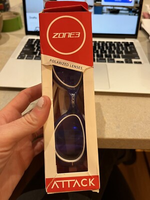 New In Box Zone3 Attack swim goggles in Purple with Polarized Lenses
