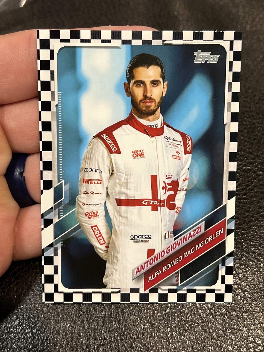2021 Topps Formula 1 F1 Drivers Checkered Flag Antonio Giovinazzi