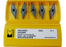 Kennametal VNMG160402MS KC5010 VNMG3305MS carbide inserts 10pcs VNMG160402MS