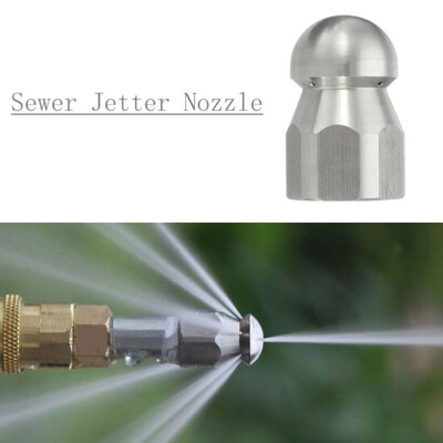 #ad 3 8quot; 1 4#x27;#x27; Male Pressure Washer Drain Sewer Cleaning Pipe Jetter Rotating Nozzle $10.99