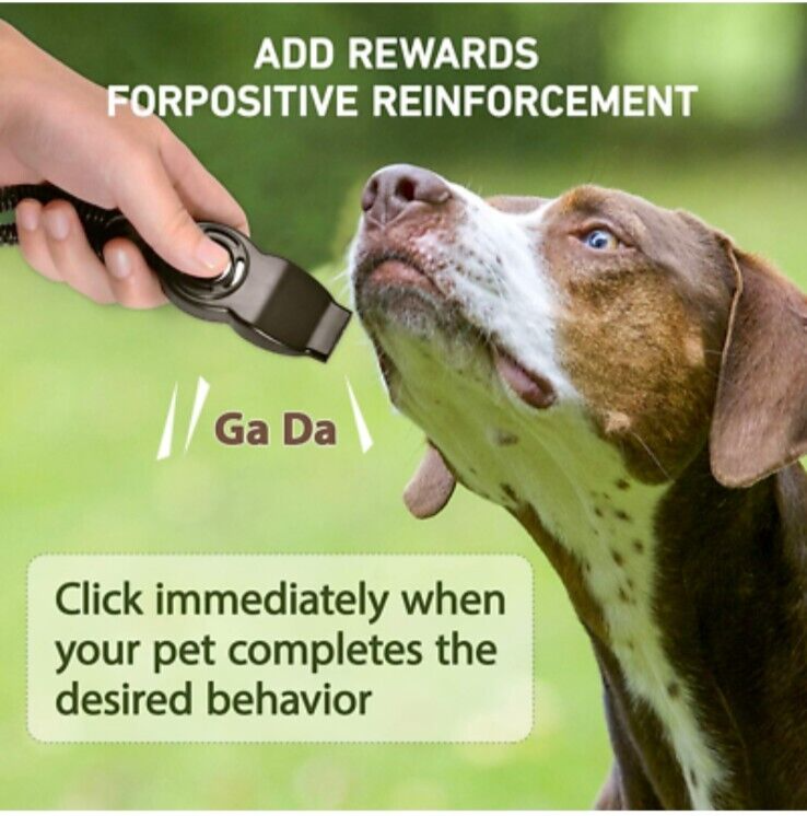 ZNOKA Dog Training Clickers and Whistle in One, Consistent Positive