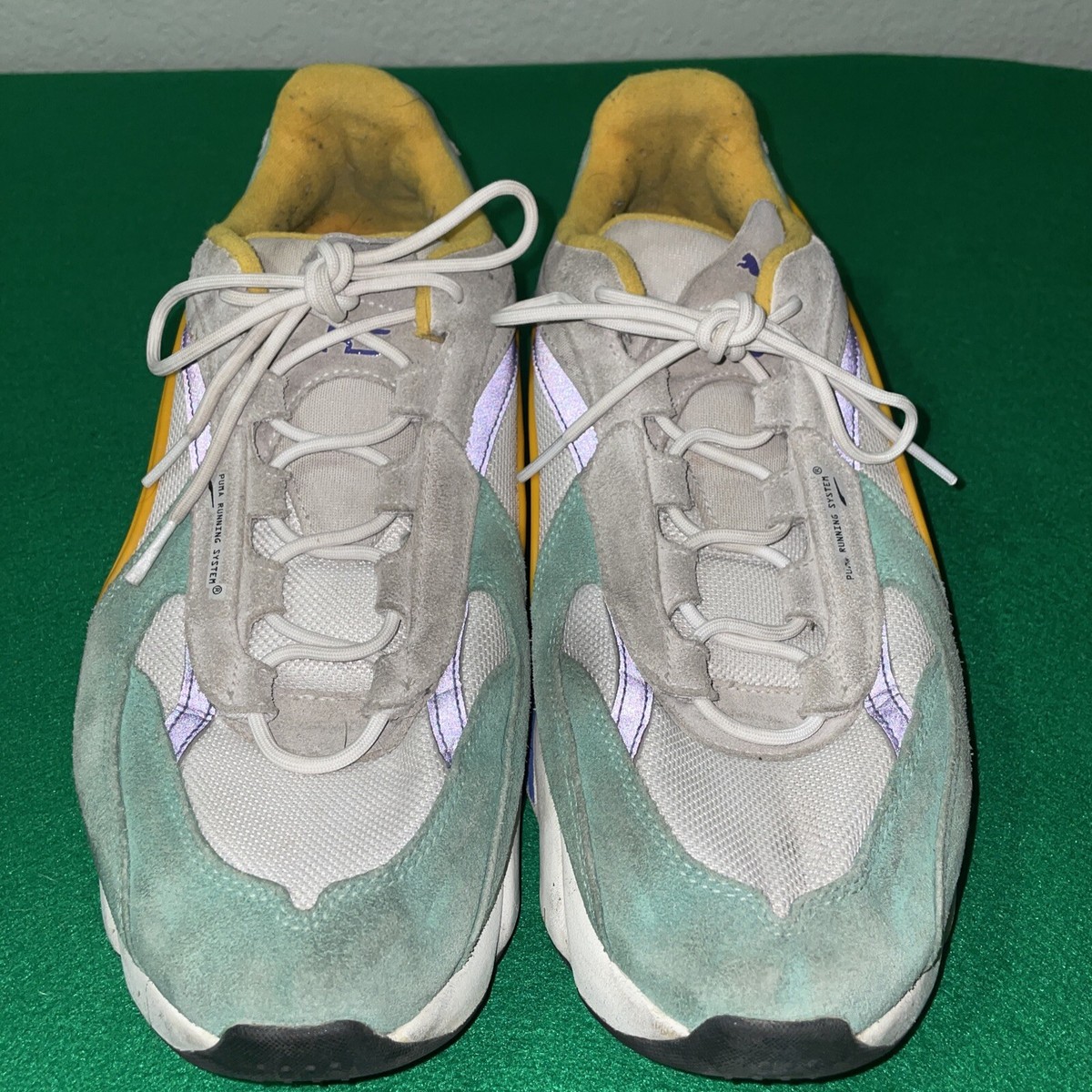 Puma RS-Connect Drip Biscay Green White Running Shoes 368610-02 Men's Sz 14  (Y) | eBay