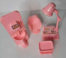 M&C Beauty Salon Accessories Chair Hair Dryer Cart Hair Wash Station for Doll