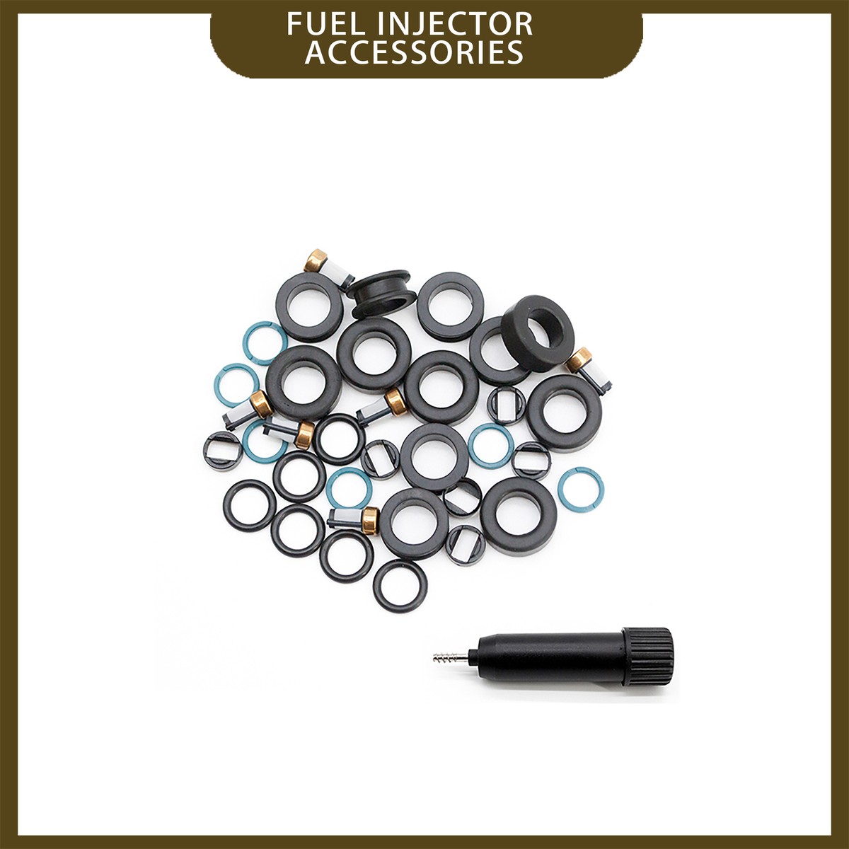 6 Set Fuel Injector Repair Seal Kit For 2013-15 Lexus ES350 RX350