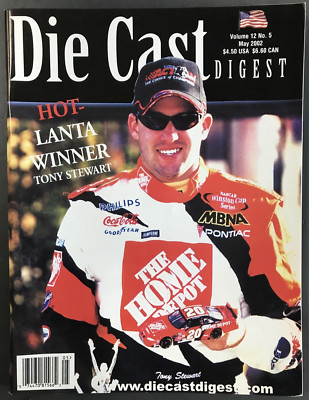 DIE CAST DIGEST MAGAZINE-MAY 2002-TONY STEWART/HOT-LANTA WINNER
