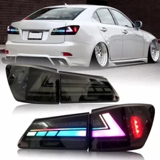 RGB Full LED Tail Light For Lexus IS250 IS350 ISF 2006-2013 Rear Lamp Sequential
