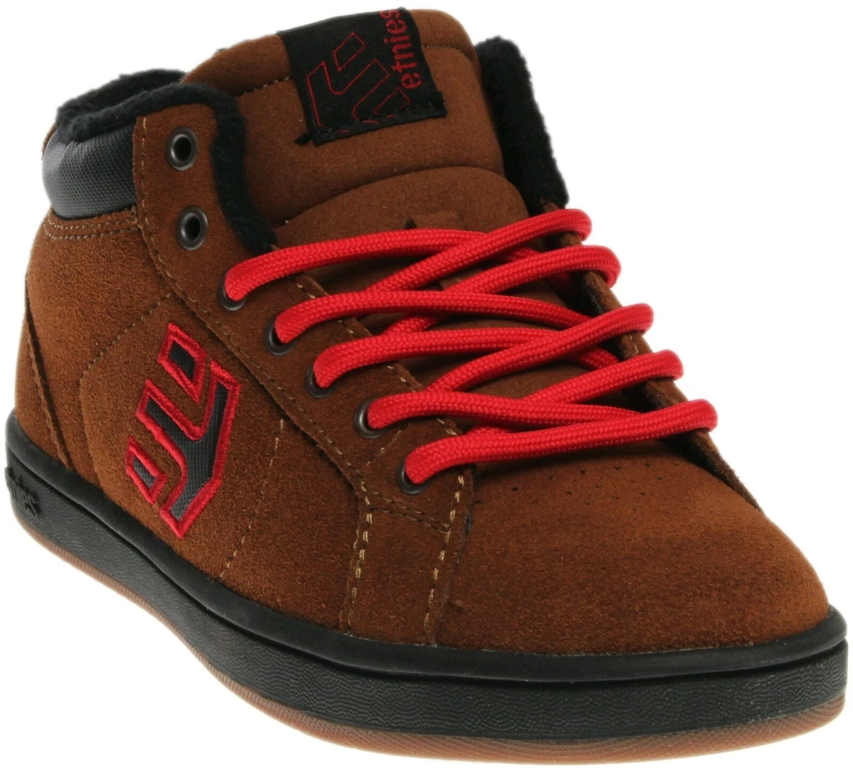 New ETNIES Fader Mt Suede Leather Sneakers Brown size 3 5