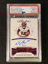 2021 Panini Flawless Rookie Signature Ruby #FRS-RBA Rashod Bateman RC #04/15 🔥 