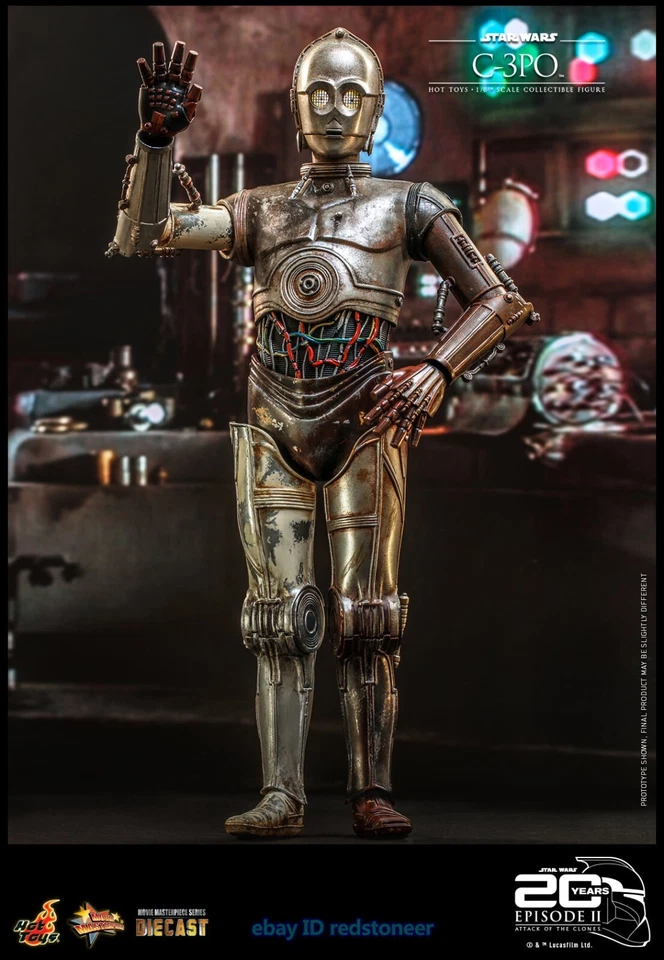 Hot Toys Star Wars C-3PO Robot 1/6 Action Figure Model Collection 12'' - Image 2 of 4