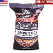 100% Natural Hardwood BBQ Grilling Pellets Competition Blend 40lb Wood Smoking