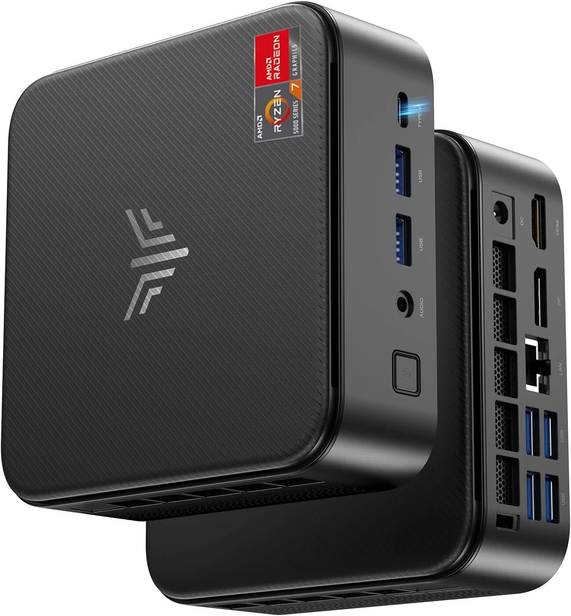 NIPOGI 4K GAMING Mini PC AMD R7 7730U 16GB LPDDR4 512GB SSD WIFI 6
