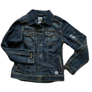 women's carhartt jean jacket