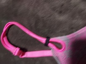 Victoria's Secret Sexy Little Things Gray Hot Pink Multiway Push-up Bra 34c 