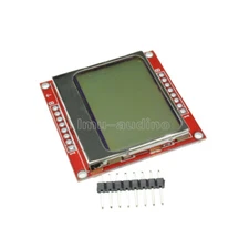 White Backlight 84×48 Dot Matrix LCD Adapter Module 3.3V PCB for Nokia 5110-