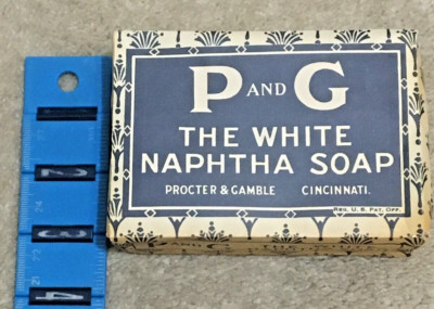 Rare Vntg c1915 P & G Naptha White Bar Soap Paper Wrapper, Procter & Gamble, Cin