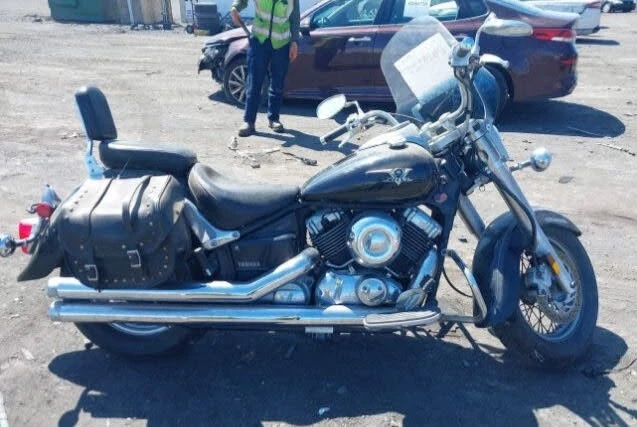 Alforja de cuero Yamaha V Star 650 XVS650 1998-2016 2 piezas OEM Foto 2 de 4