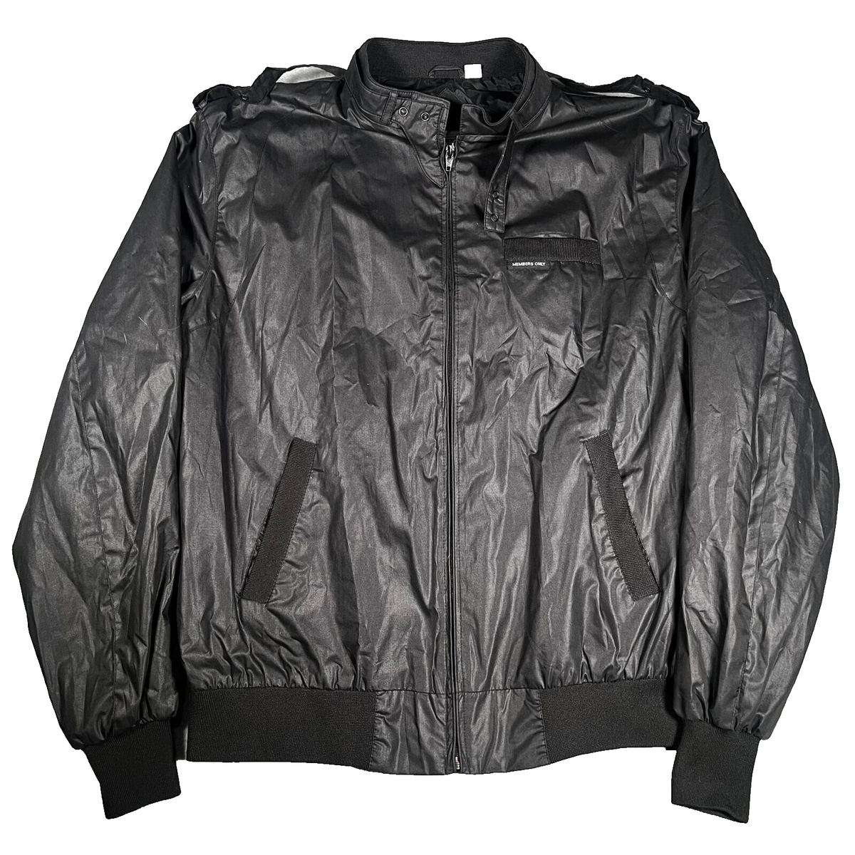 Vintage Members Only By Europe Craft Bomber Jacket Mens XLT Black