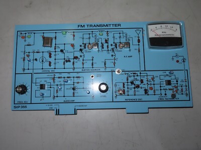 FM TRANSMITTER SIP 355 BUFFER DOUBLER AUDIO AMP REFERENCE OSC
