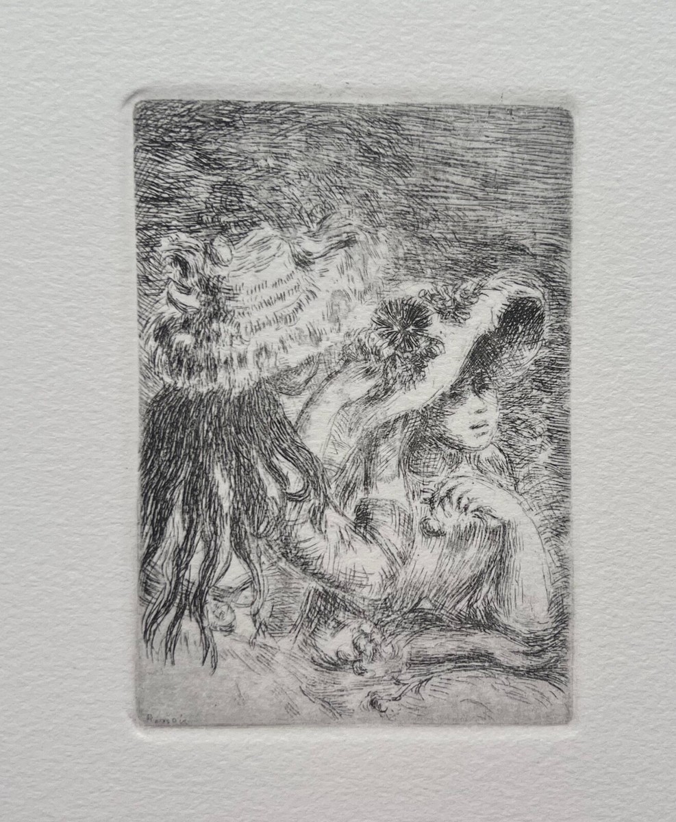 Pierre-Auguste Renoir LE CHAPEAU EPINGLE Signed Etching PINNING