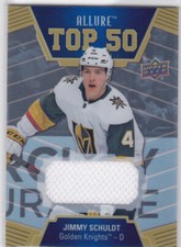 19/20 ALLURE..JIMMY SCHULDT..TOP 50 JERSEY..CARD # T50-26..GOLDEN KNIGHTS
