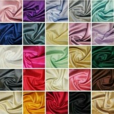 28 Colours Satin Backed Dupion Faux Silk Furnishing Bridal Dress Shantung Fabric