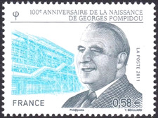 TIMBRE FRANCE 2011 N° 4561 ** Georges Pompidou (pl)