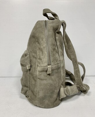 BAGGU HTF Suede Tan Khaki Simple Backpack EUC *Retired  display picture 2