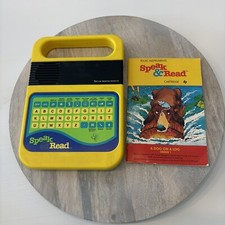 Texas Instruments Speak And Read Toy Yellow Learning Aid Vintage TESTED