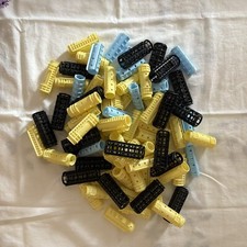 Vintage Lot Of 81 Snap On Clip Hair Rollers Curlers 3 Different Sizes