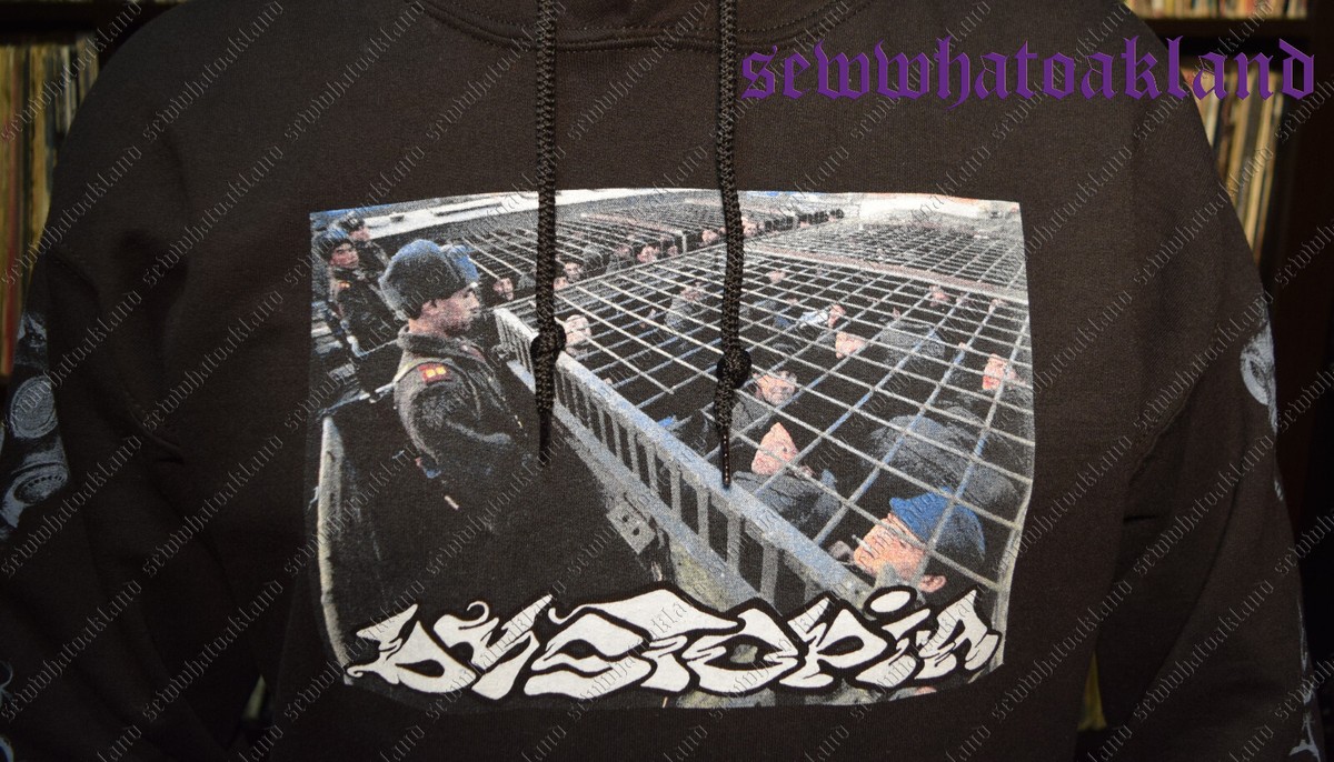 official hoodie dystopia band hoodie