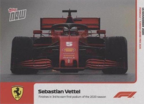 2020 Topps Chrome F1 #3 Sebastian Vettel RC Refractor Image