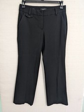 Talbots dress pants black size 6 signature straight leg waist 30.5 x inseam 29.5