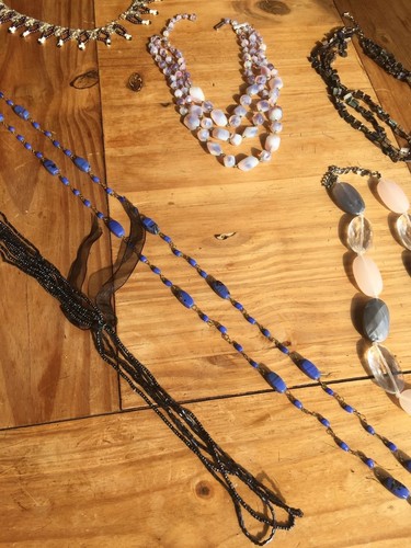COSTUME Jewellery Job Lot Of 7 Necklaces Chunky Selection Various Vintage - Picture 4 of 5