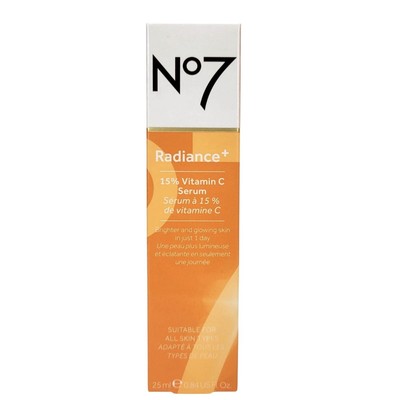 No7 Radiance+ 15% Vitamin C Serum For Brighter & Glowing Skin  25ml/0.84fl.oz