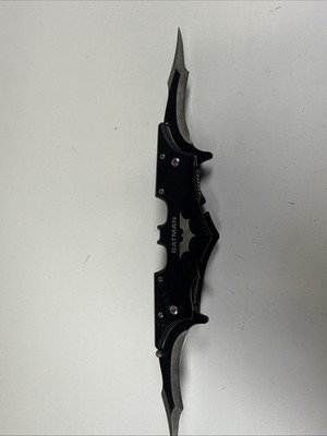Batman Dual Blade Batarang Spring Assisted Knife with Clip - Movie Inspired