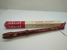 Vintage Ideal "C" Soprano Recorder Wooden West Germany