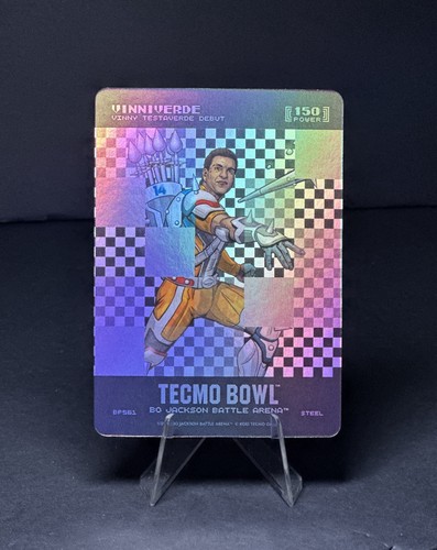 2026 Bo Jackson Battle Arena TECMO BOWL VINNIVERDE Debut BIG PIXEL STEEL FOIL