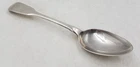 Antique George III Silver Fiddle Pattern Teaspoon By Thomas Wilkes Barker 1814