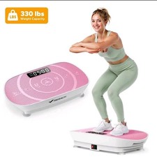 MERACH Vibration Plate Exercise Machine W/ Bluetooth LED Screen Resistance New