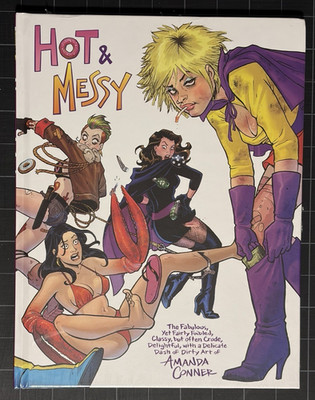 HOT & MESSY: ART OF AMANDA CONNER HC Hardcover Paperfilms DC Comics SEALED RARE