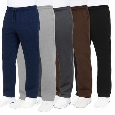 #ad Men#x27;s Classic Heavyweight Fleece Sweatpants with Open Bottom S 3XL Free Ship $14.97