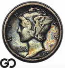 1925-S Mercury Dime, Better San Francisco Date, Nice Color!